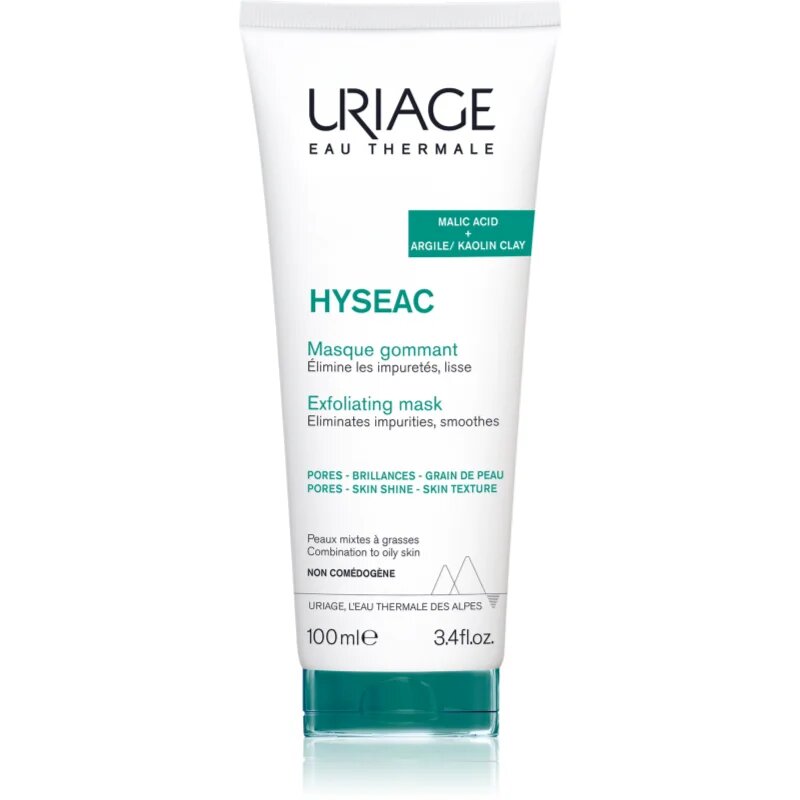 Uriage Hyseac Exfoliating Mask peeling maszk kombinált és zsíros bőrre 100 ml
