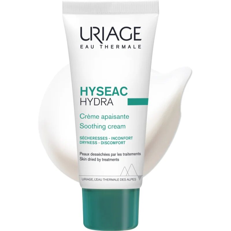 Uriage Hyseac Hydra Soothing Cream nyugtató krém a pattanások kezelése által kiszárított és irritált bőrre 40 ml