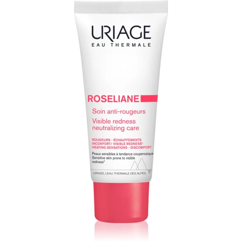 Uriage Roseliane Visible Redness-Neutralizing Care nyugtató krém érzékeny bőrre bőrpírre hajlamossággal 40 ml