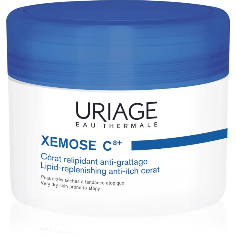 Uriage Xemose C8+ Lipid-Replenishing Anti-Itch Cerat lipidfeltöltő nyugtató kenőcs nagyon száraz érzékeny és atópiás bőrre 200 ml