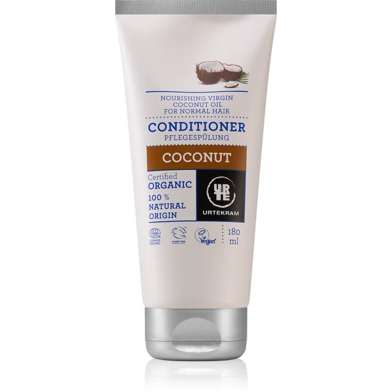 Urtekram Coconut kókuszolajat tartalmazó kondicionáló a táplálásért és hidratálásért 180 ml