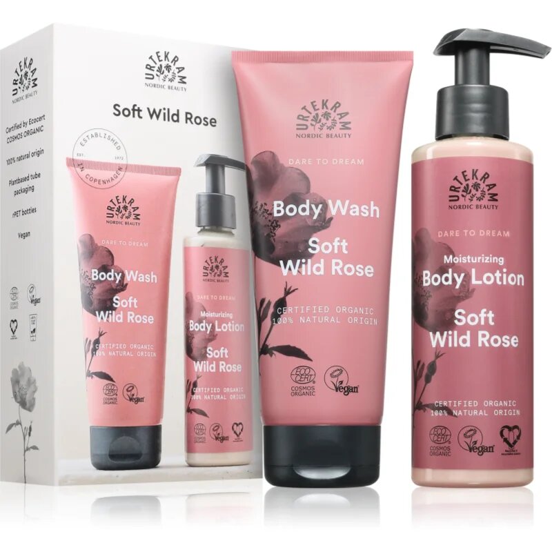 Urtekram Soft Wild Rose ajándékszett testre
