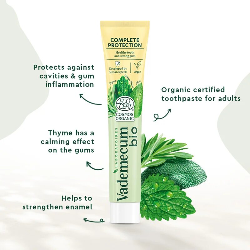 Vademecum BIO Complete Protection fogkrém gyógynövényekkel a teljeskörű fogápoláshoz 75 ml