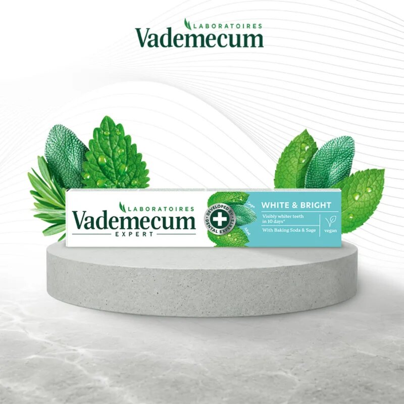 Vademecum Expert White & Bright fehérítő fogkrém 75 ml