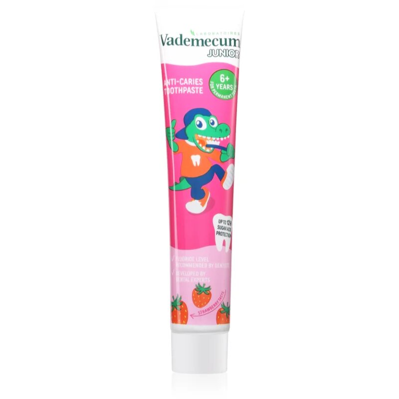 Vademecum Junior Fresh Strawberry fogkrém gyermekeknek 6+ év 75 ml
