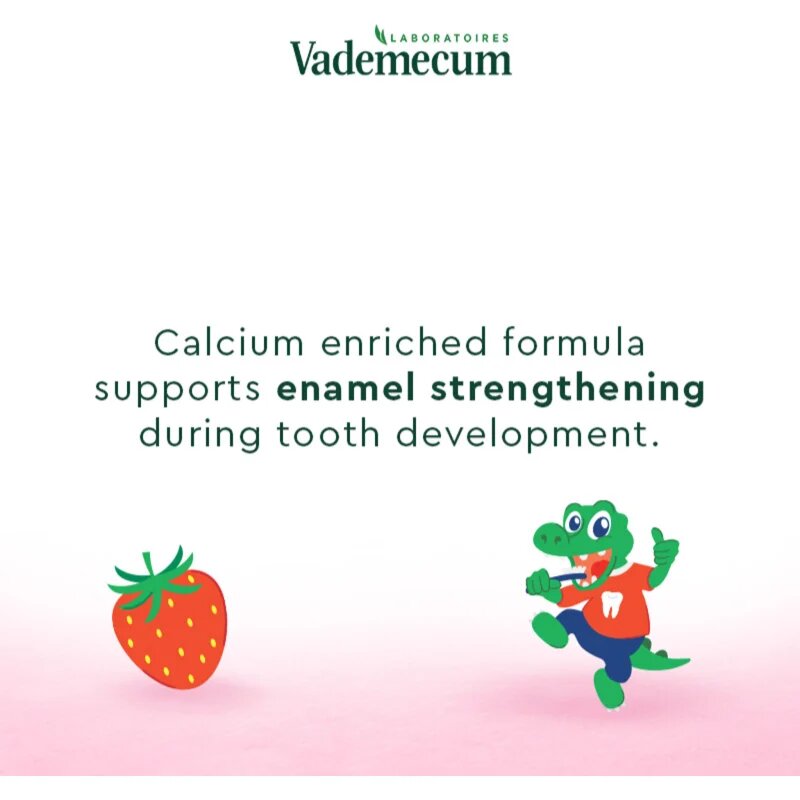 Vademecum Junior Fresh Strawberry fogkrém gyermekeknek 6+ év 75 ml