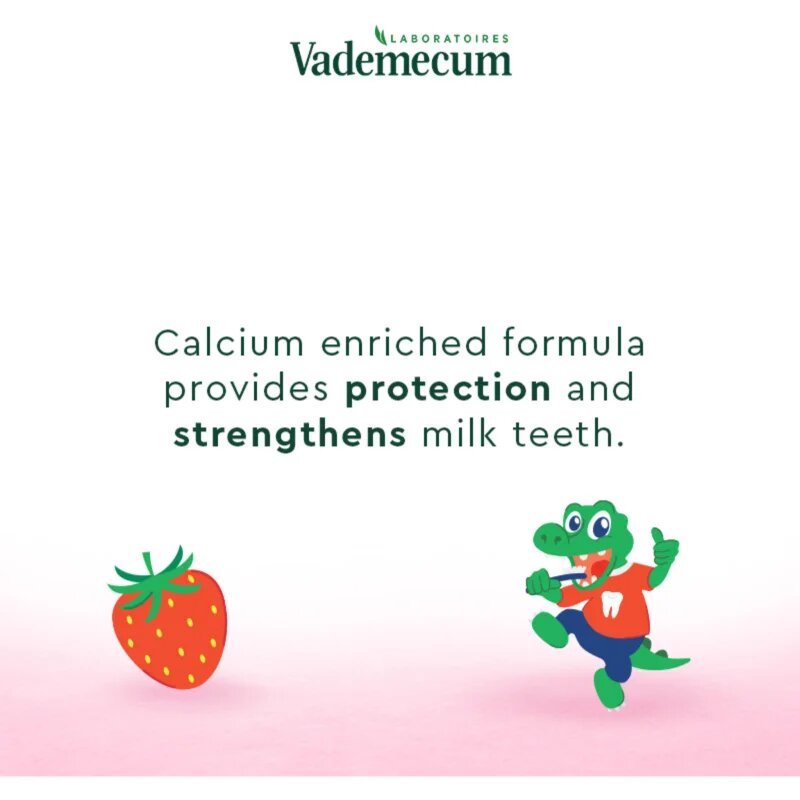 Vademecum My Little Strawberry fogkrém gyermekeknek fluoriddal eper 50 ml