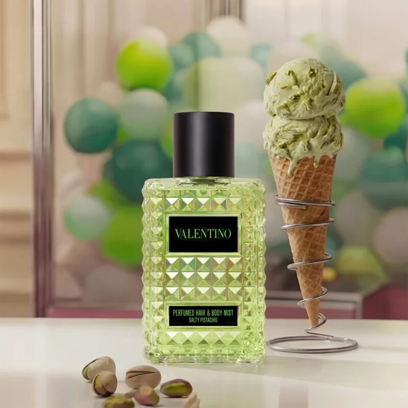 Valentino Born In Roma Hair & Body Mist Salty Pistachio permet haj és test hölgyeknek 100 ml