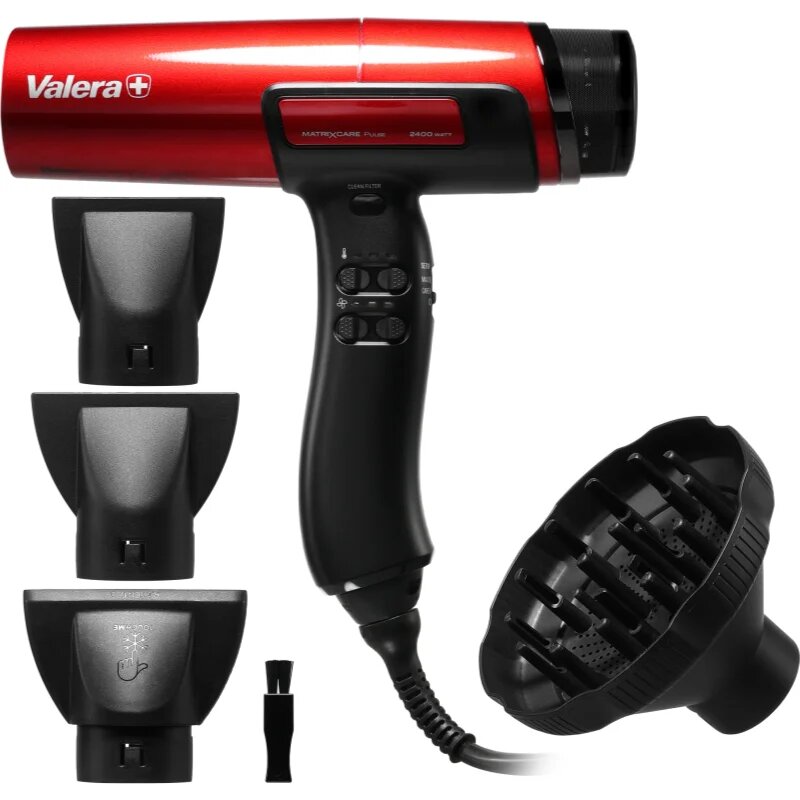 Valera MatrixCare AI nagy teljesítményű ionos hajszárító Metallic Red 1 db