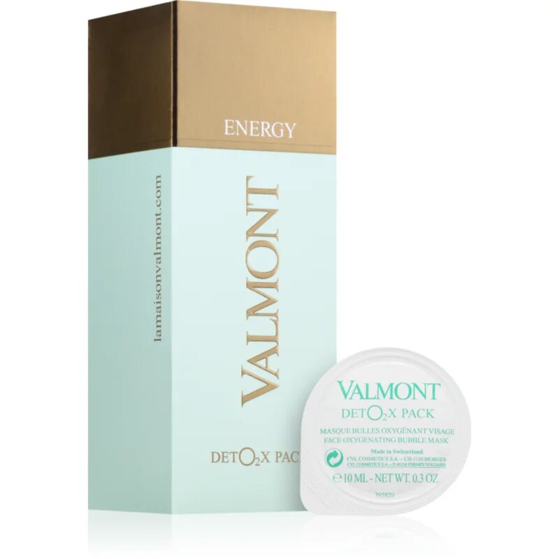 Valmont DetO2x Pack aktív méregtelenítő és élénkítő maszk kapszulás minden bőrtípusra 6x10 ml