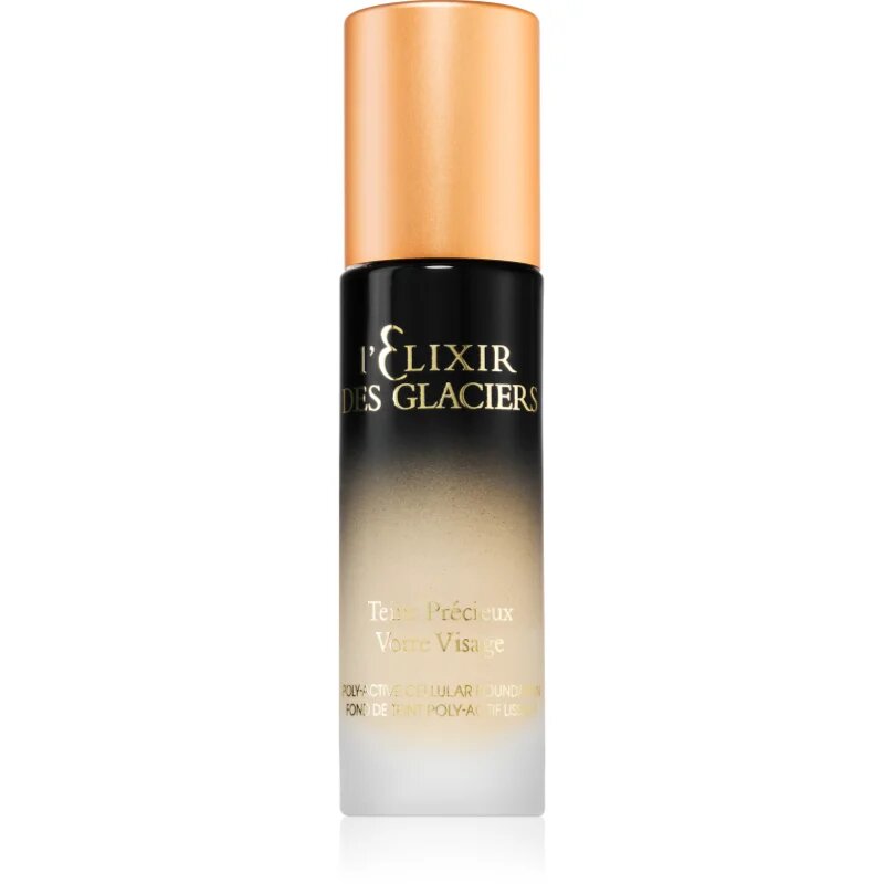 Valmont l' Elixir des Glaciers Teint Précieux Magas fedésű alapozó a bőr kisimításáért és a pórusok minimalizásáért árnyalat Rosy Beige in New York 30