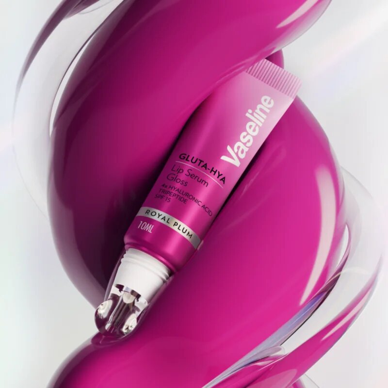 Vaseline Gluta-Hya Lip Serum hidratáló ajakbalzsam SPF 15 árnyalat Royal Plum 10 ml