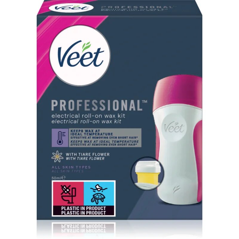 Veet Professional Tiare Flower szőrtelenítő szett forró viasz alapban