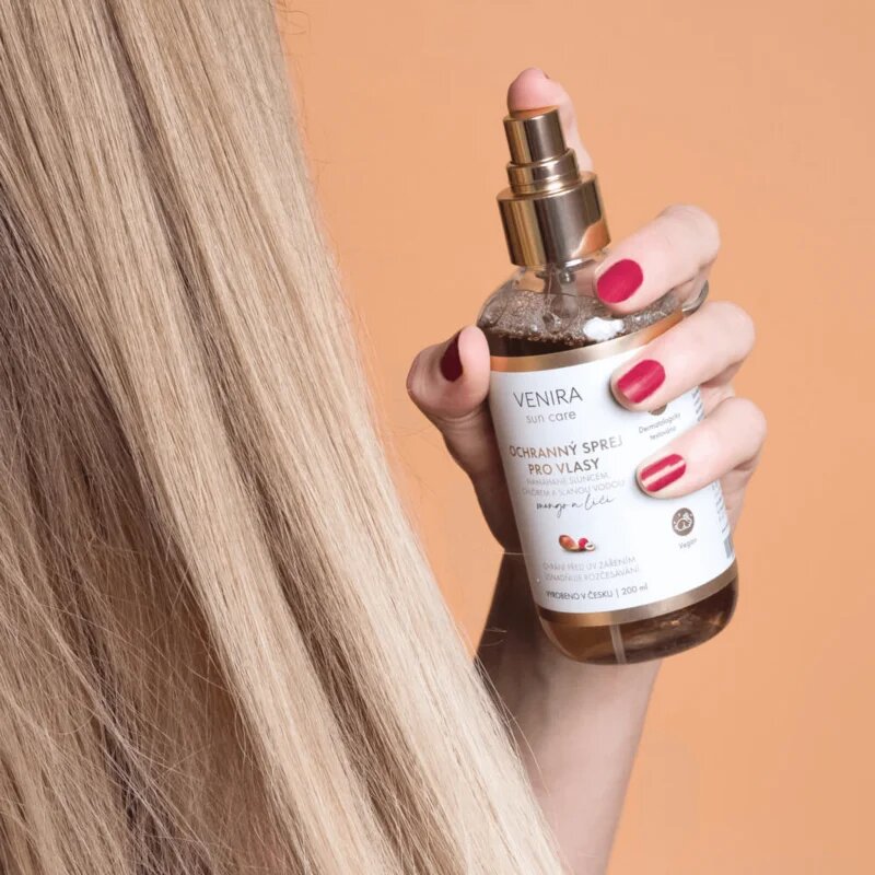 Venira Protective Hair Spray védő spray nap által károsult haj illattal Mango and Lychee 200 ml