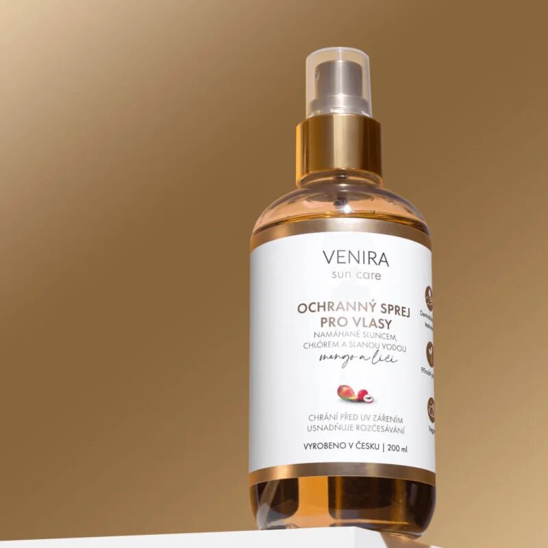 Venira Protective Hair Spray védő spray nap által károsult haj illattal Mango and Lychee 200 ml