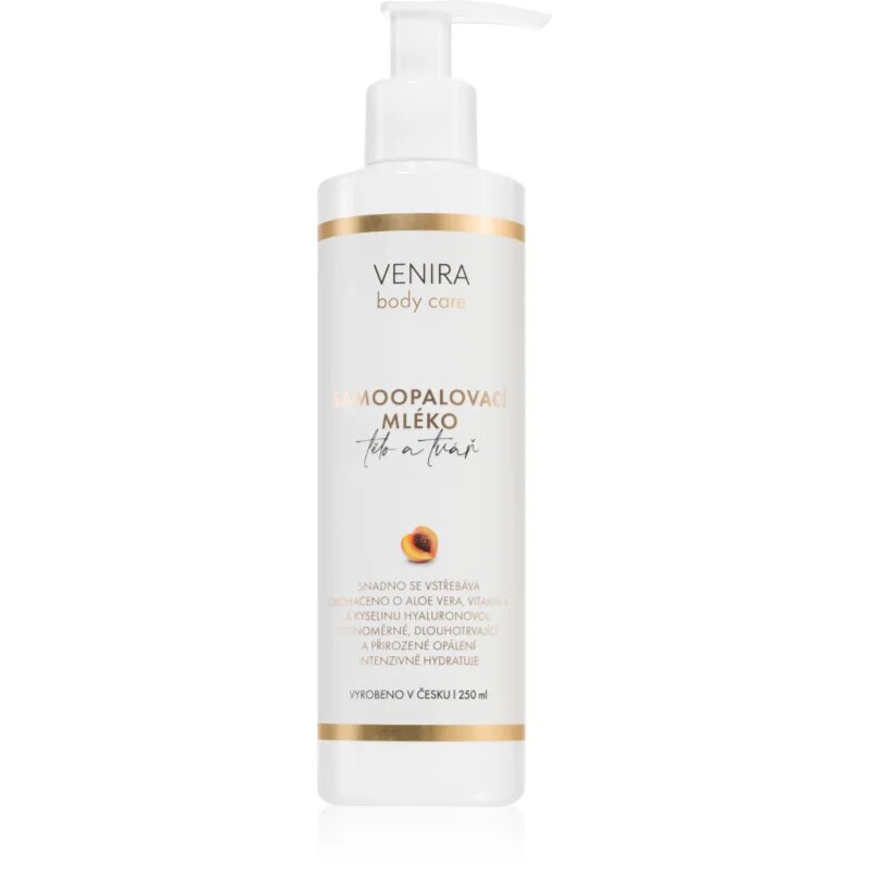 Venira Self-Tanning Lotion önbarnító krém testre és arcra Apricot 250 ml