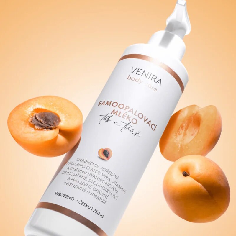 Venira Self-Tanning Lotion önbarnító krém testre és arcra Apricot 250 ml