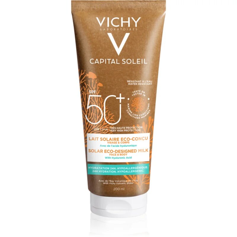 Vichy Capital Soleil Solar Eco-Designed Milk védő tej SPF 50+ 200 ml
