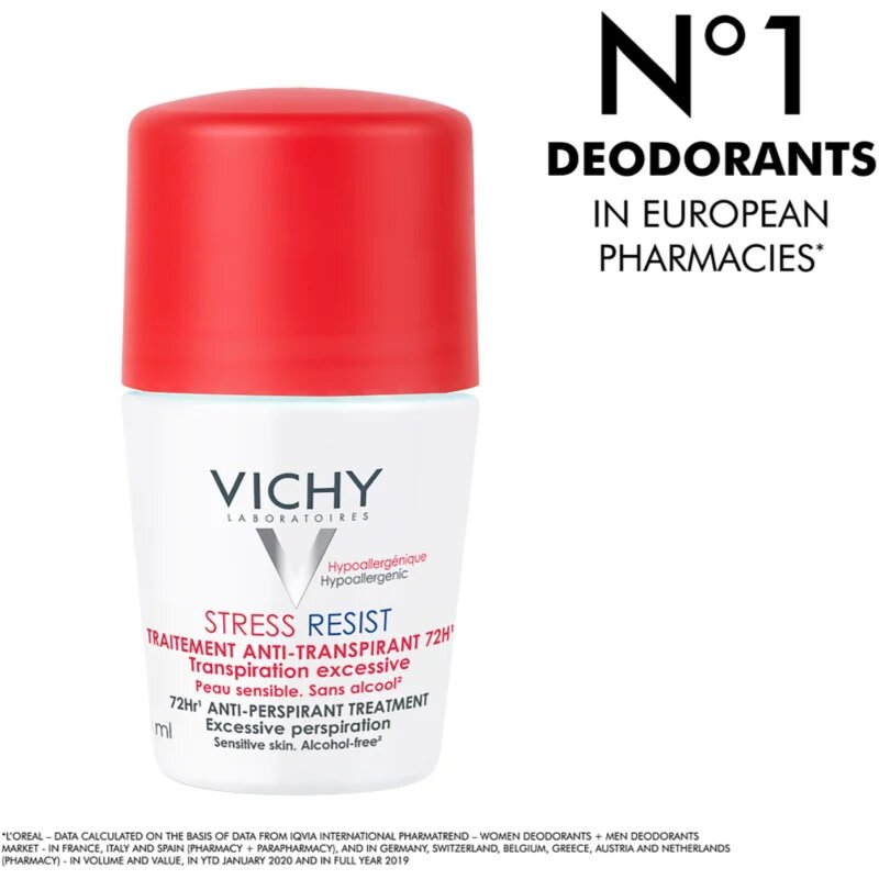 Vichy Deodorant 72h roll-on az erőteljes izzadás ellen 50 ml