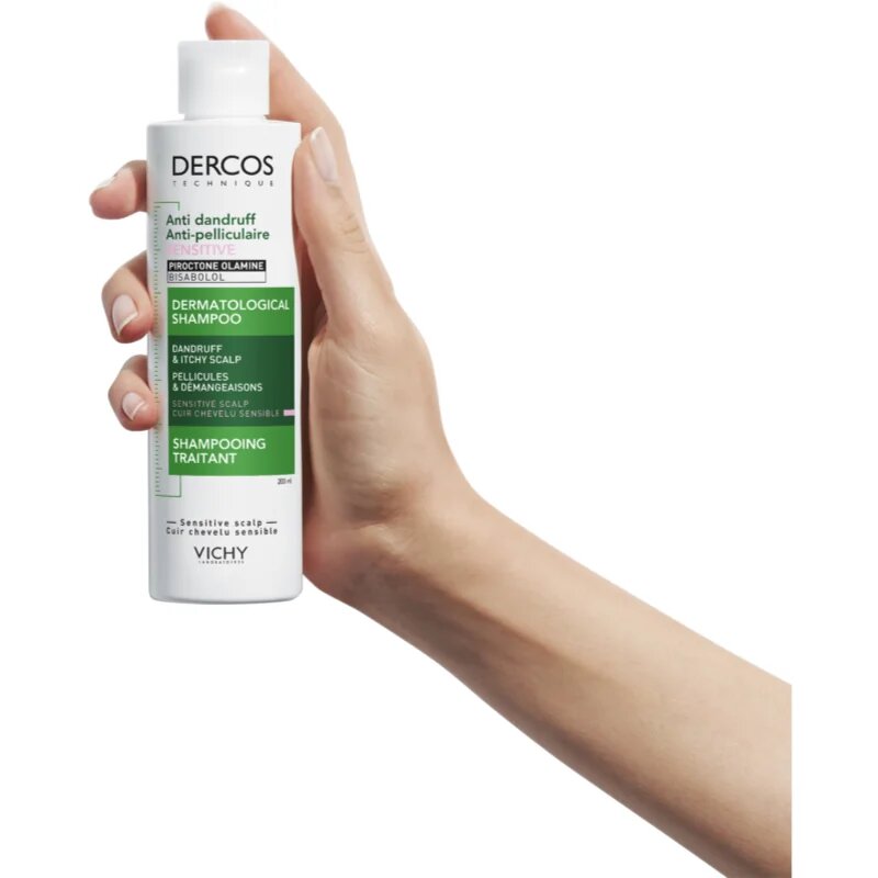 Vichy Dercos Anti-Dandruff Sensitive nyugtató sampon érzékeny bőrre korpásodás ellen 200 ml