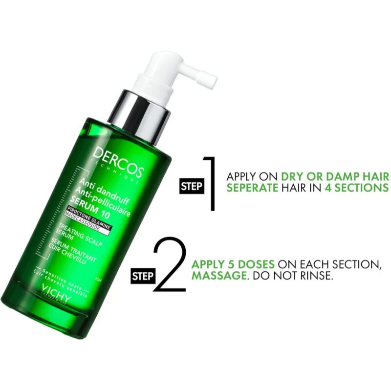 Vichy Dercos Serum 10 gyógyító ápolás korpásodás ellen 90 ml