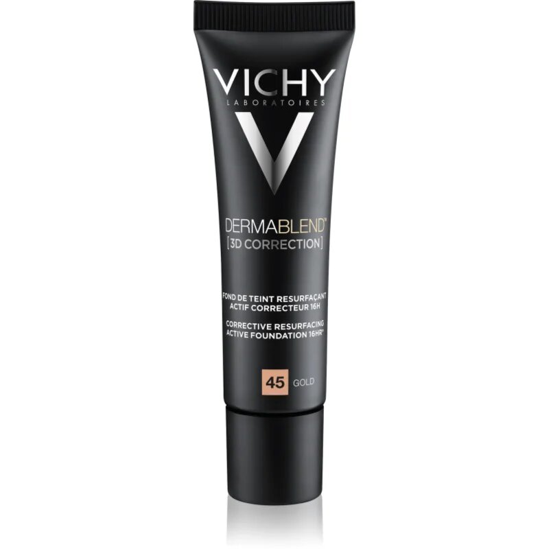 Vichy Dermablend 3D Correction korrekciós bőrsimító alapozó SPF 25 árnyalat 45 Gold 30 ml
