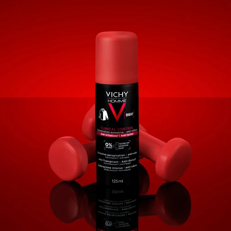 Vichy Homme Clinical Control izzadásgátló az erőteljes izzadás ellen 125 ml