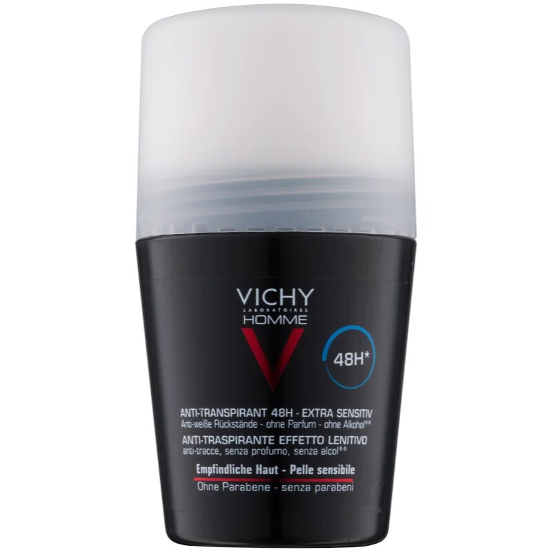 Vichy Homme Deodorant golyós dezodor roll-on parfümmentes 48h 50 ml