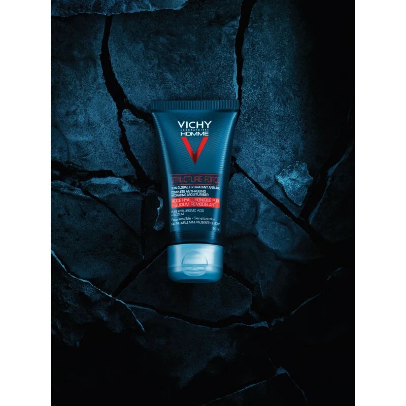Vichy Homme Structure Force feszesítő ránctalanító krém hialuronsavval 50 ml