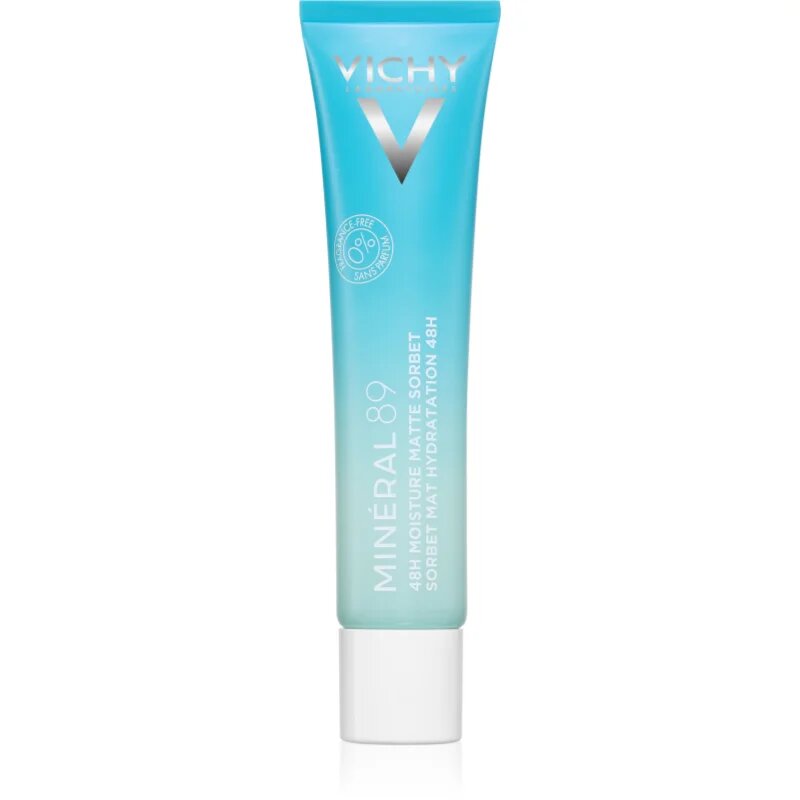 Vichy Minéral 89 48H Moisture Matte Sorbet hidratáló arckrém kombinált és zsíros bőrre 40 ml