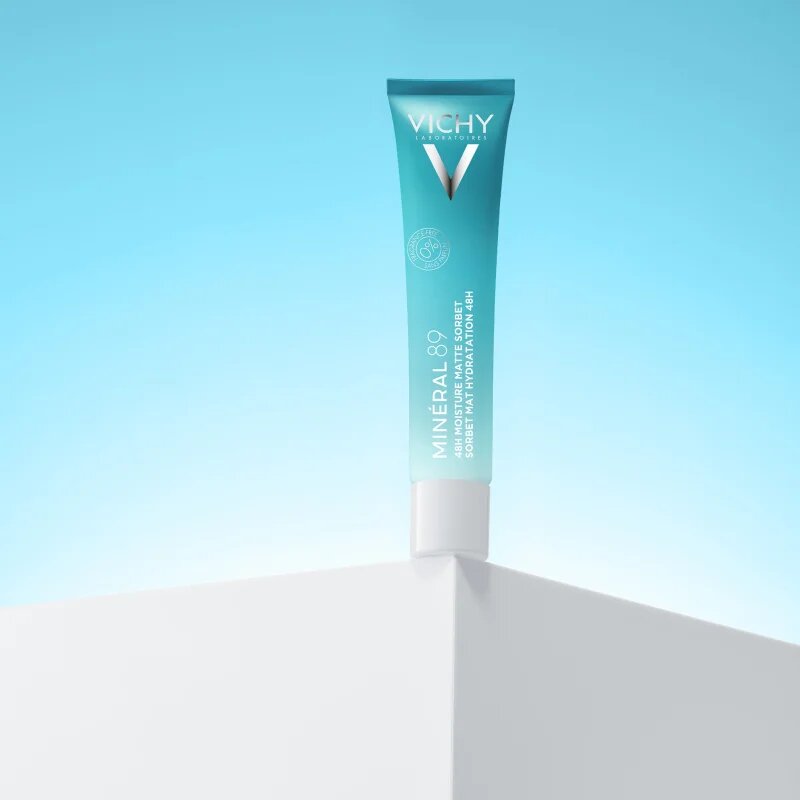 Vichy Minéral 89 48H Moisture Matte Sorbet hidratáló arckrém kombinált és zsíros bőrre 40 ml