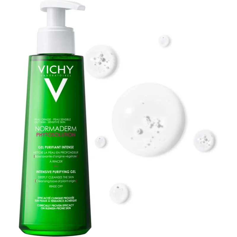 Vichy Normaderm Phytosolution mélyen tisztító gél a pattanásos bőr hibáira 400 ml
