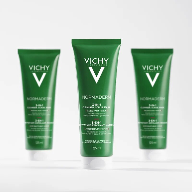 Vichy Normaderm tisztító ápolás zsíros és problémás bőrre 125 ml