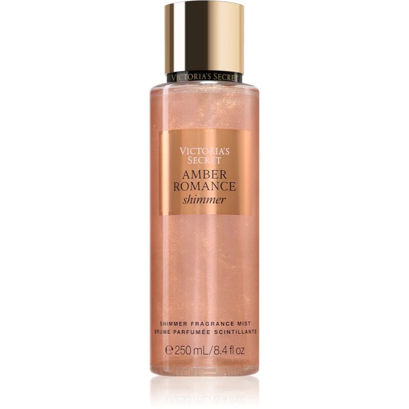 Victoria's Secret Amber Romance Shimmer testápoló spray csillámporral hölgyeknek 250 ml