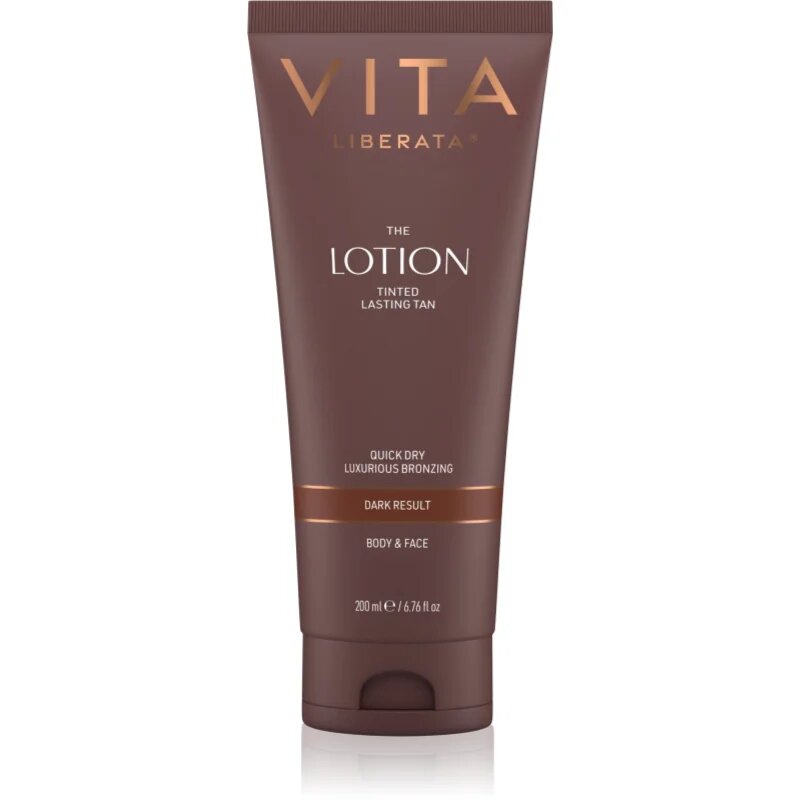 Vita Liberata Tinted Tanning Lotion önbarnító testápoló tej árnyalat Dark 200 ml
