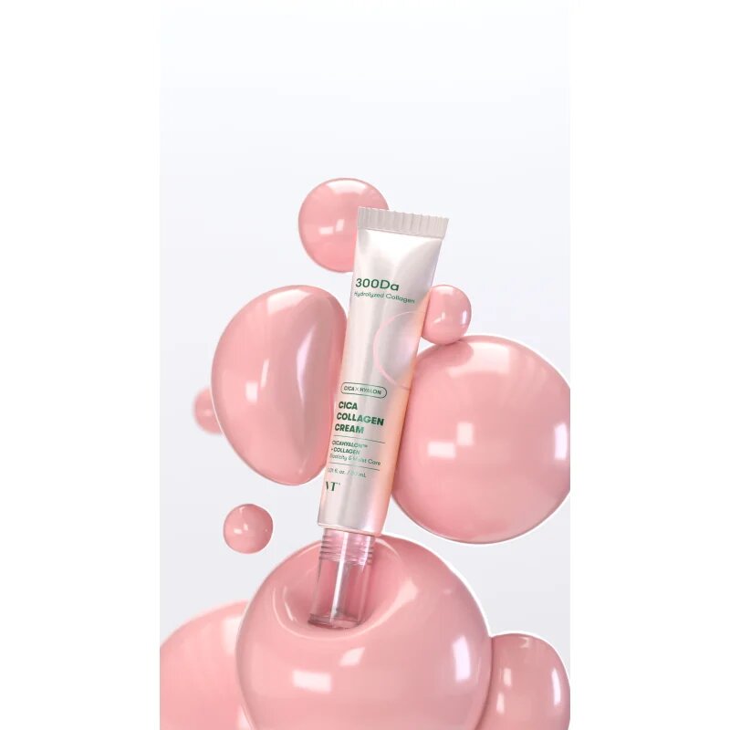 VT Cosmetics Cica Collagen Cream hidratáló és nyugtató krém a feszes bőrért 30 ml
