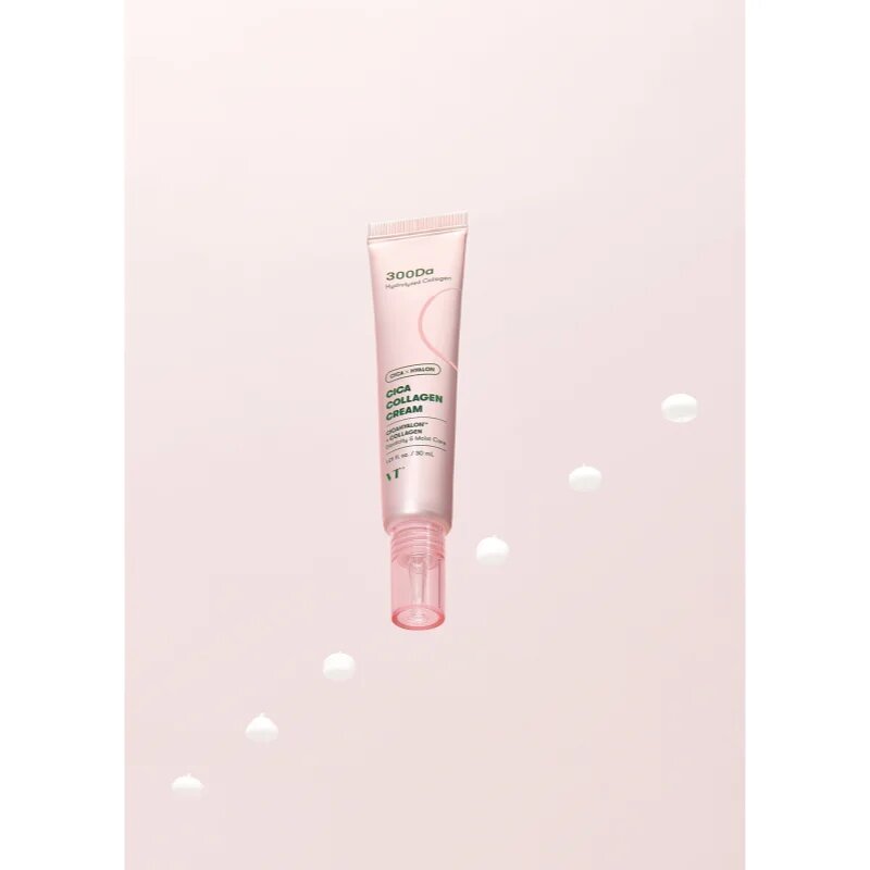 VT Cosmetics Cica Collagen Cream hidratáló és nyugtató krém a feszes bőrért 30 ml