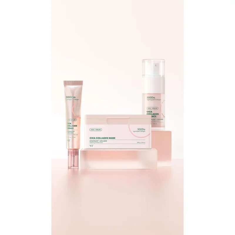 VT Cosmetics Cica Collagen Cream hidratáló és nyugtató krém a feszes bőrért 30 ml
