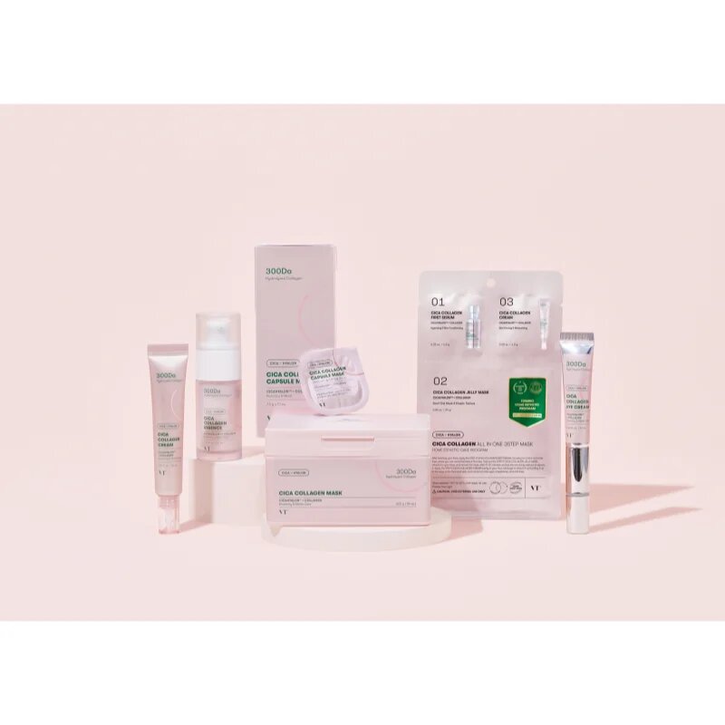 VT Cosmetics Cica Collagen Eye Cream kisimító és feszesítő éjszakai krém hidratáló hatással 15 ml