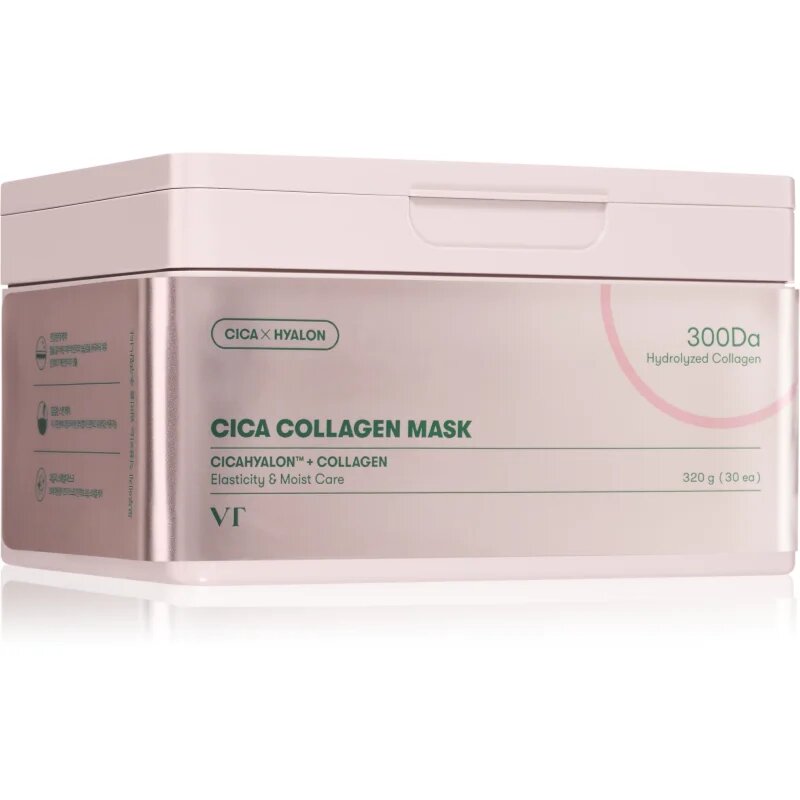 VT Cosmetics Cica Collagen Mask tápláló gézmaszk feszesítő hatással 30 db