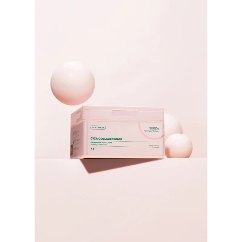 VT Cosmetics Cica Collagen Mask tápláló gézmaszk feszesítő hatással 30 db