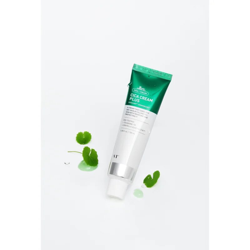 VT Cosmetics Cica Cream Plus hidratáló géles krém az arcbőr megnyugtatására 100 ml