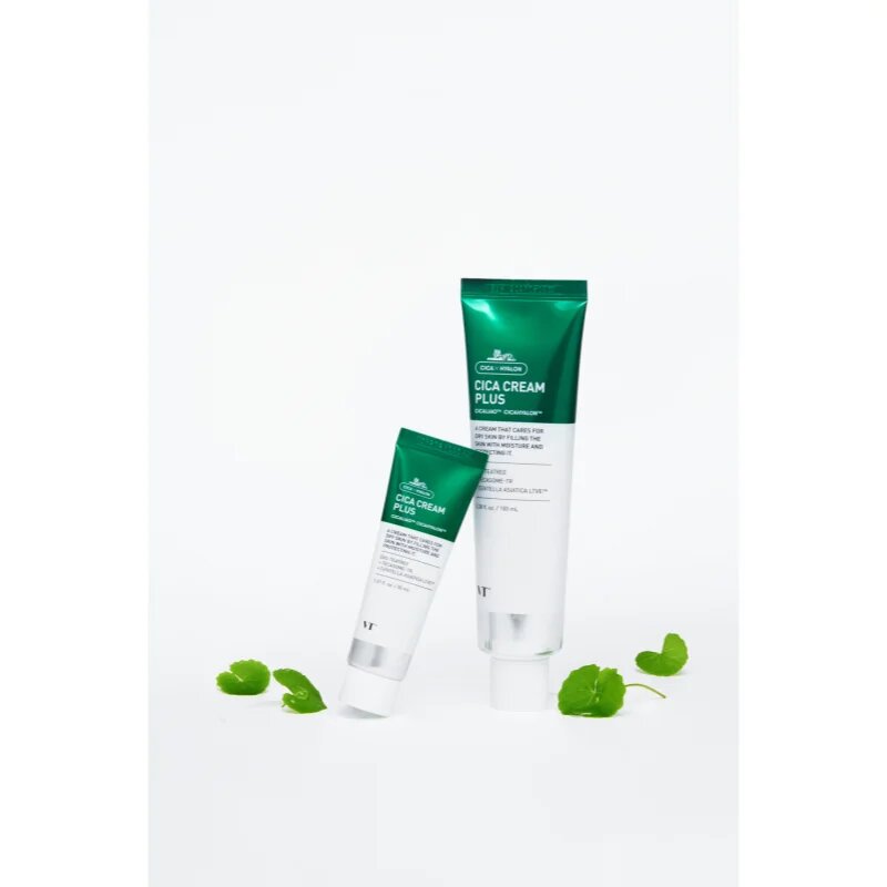 VT Cosmetics Cica Cream Plus hidratáló géles krém az arcbőr megnyugtatására 100 ml