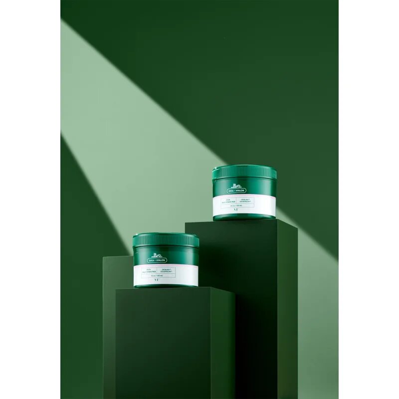 VT Cosmetics Cica Mild Toner Pad arctisztító peeling párnácskát nyugtató hatással 60 db