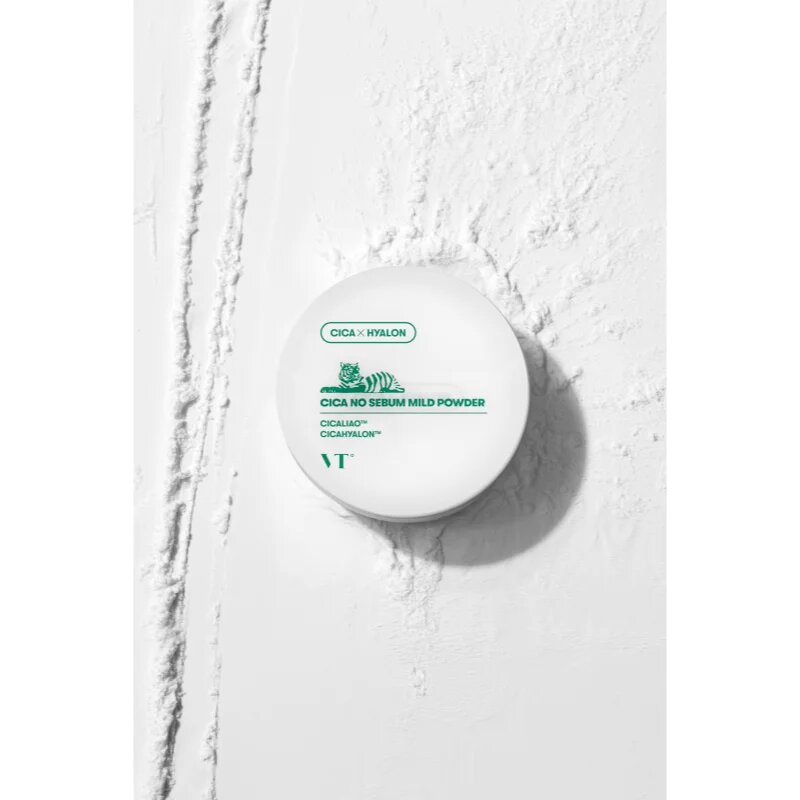 VT Cosmetics Cica No-Sebum Mild Powder mattító fixáló púder hidratáló hatással 5 g