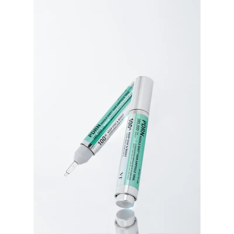 VT Cosmetics PDRN Reedle Shot Hair Ampoule 100 szérum a fejbőrre a haj növekedéséért és megerősítéséért a hajtövektől kezdve 15 ml