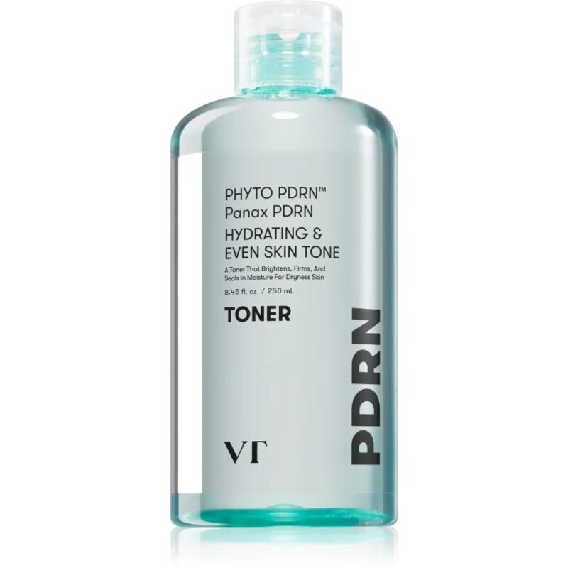 VT Cosmetics PDRN Toner hidratáló arctonik az élénk bőrért 250 ml