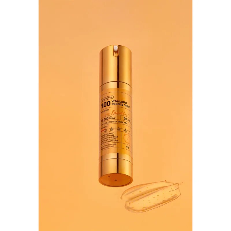 VT Cosmetics Vita-Light Reedle Shot 100 finomító szérum az élénk és kisimított arcbőrért 50 ml