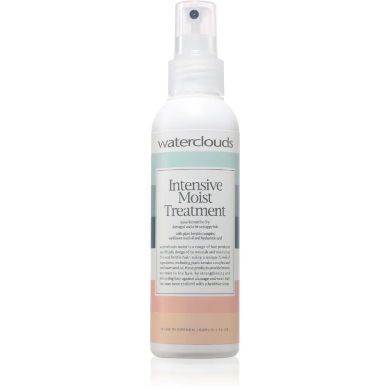 Waterclouds Moist Intensive Treatment leöblítést nem igénylő ápolás száraz és törékeny hajra 150 ml