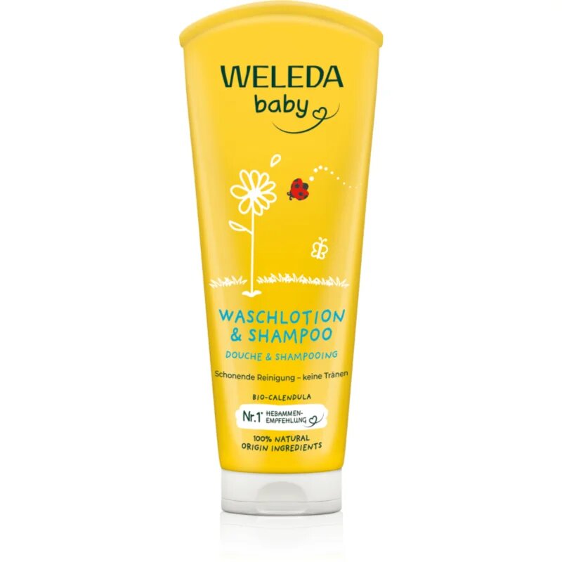 Weleda Baby and Child sampon és tusfürdő gél gyermekeknek körömvirág 200 ml